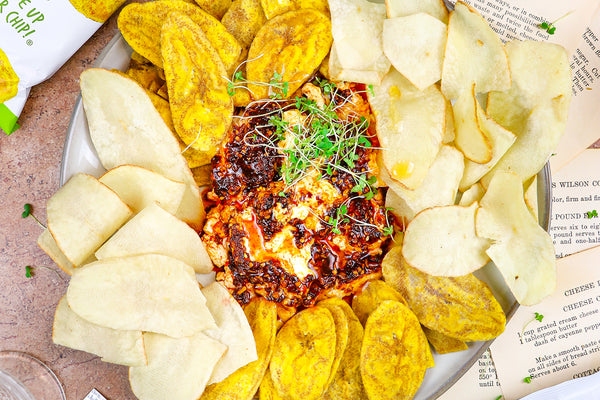 Chili Crunch Baked Feta