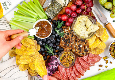 Flavored Goat Cheese Charcuterie Board
