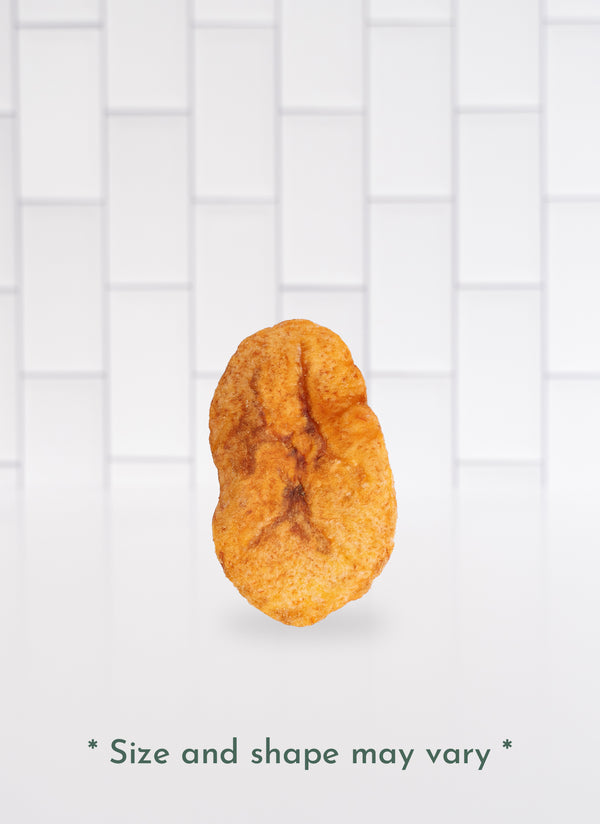 Photo of a Single Plantain Strip. Size and shape may vary