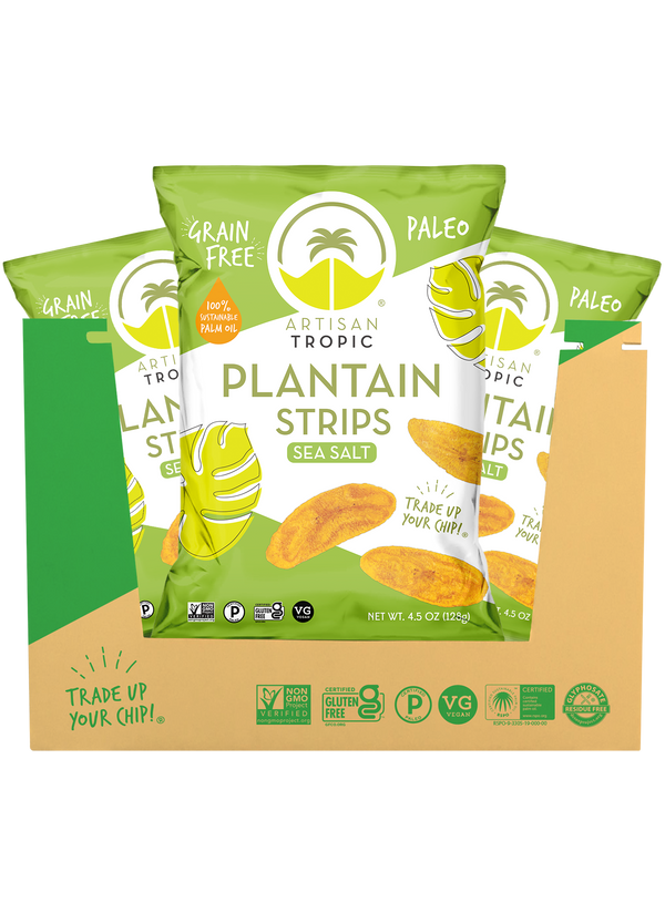4.5 oz Sea Salt Plantain Strips 3 Pack