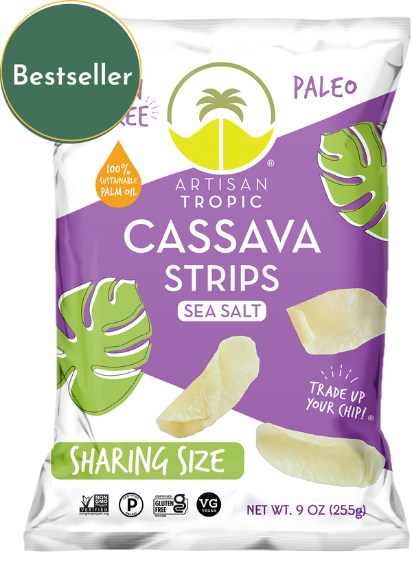 9 oz Sea Salt Cassava Strips