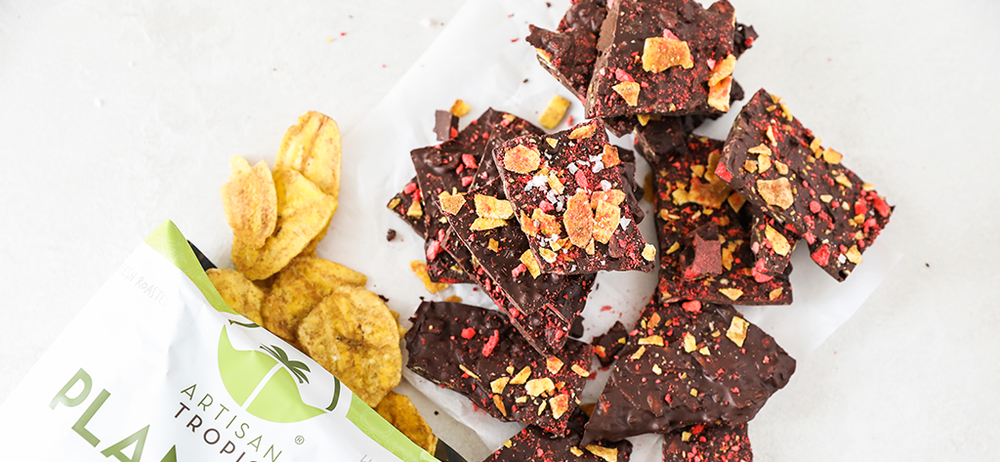 Plantain Chocolate Bark